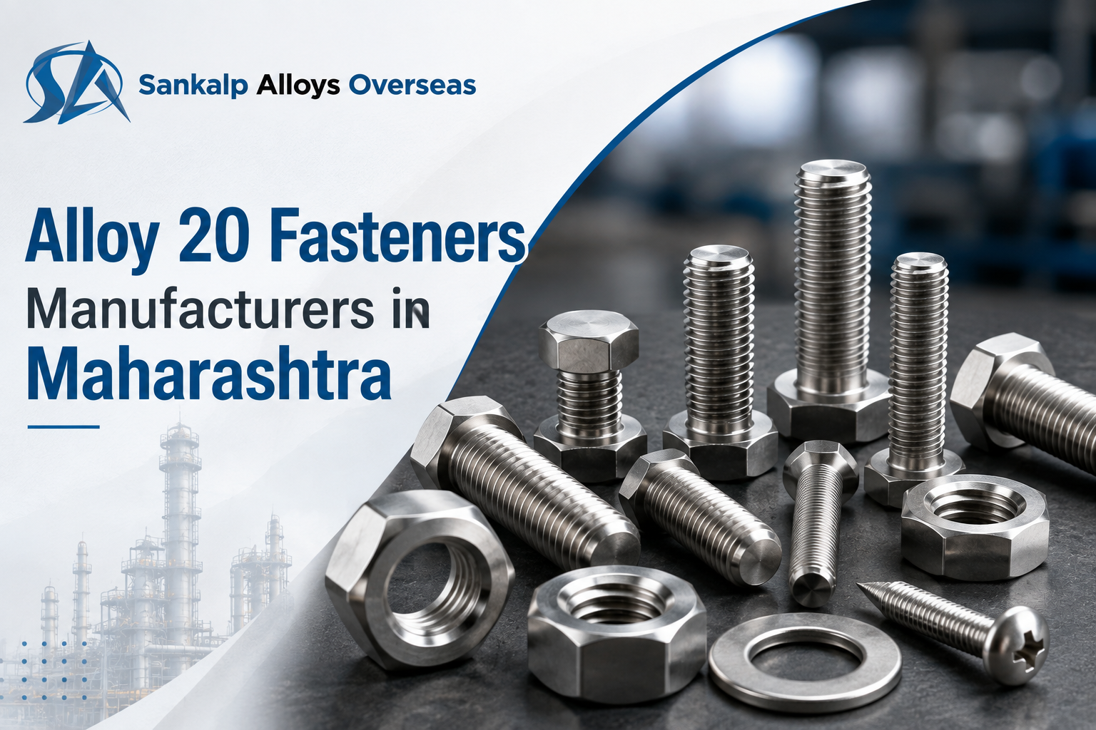 Alloy 20 Fasteners Manufacturers in Maharashtra | Sankalp Alloys