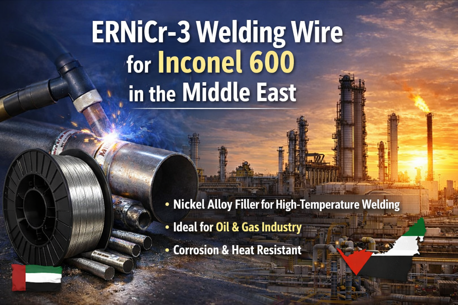 ERNiCr-3 Welding Wire for Inconel 600 Middle East