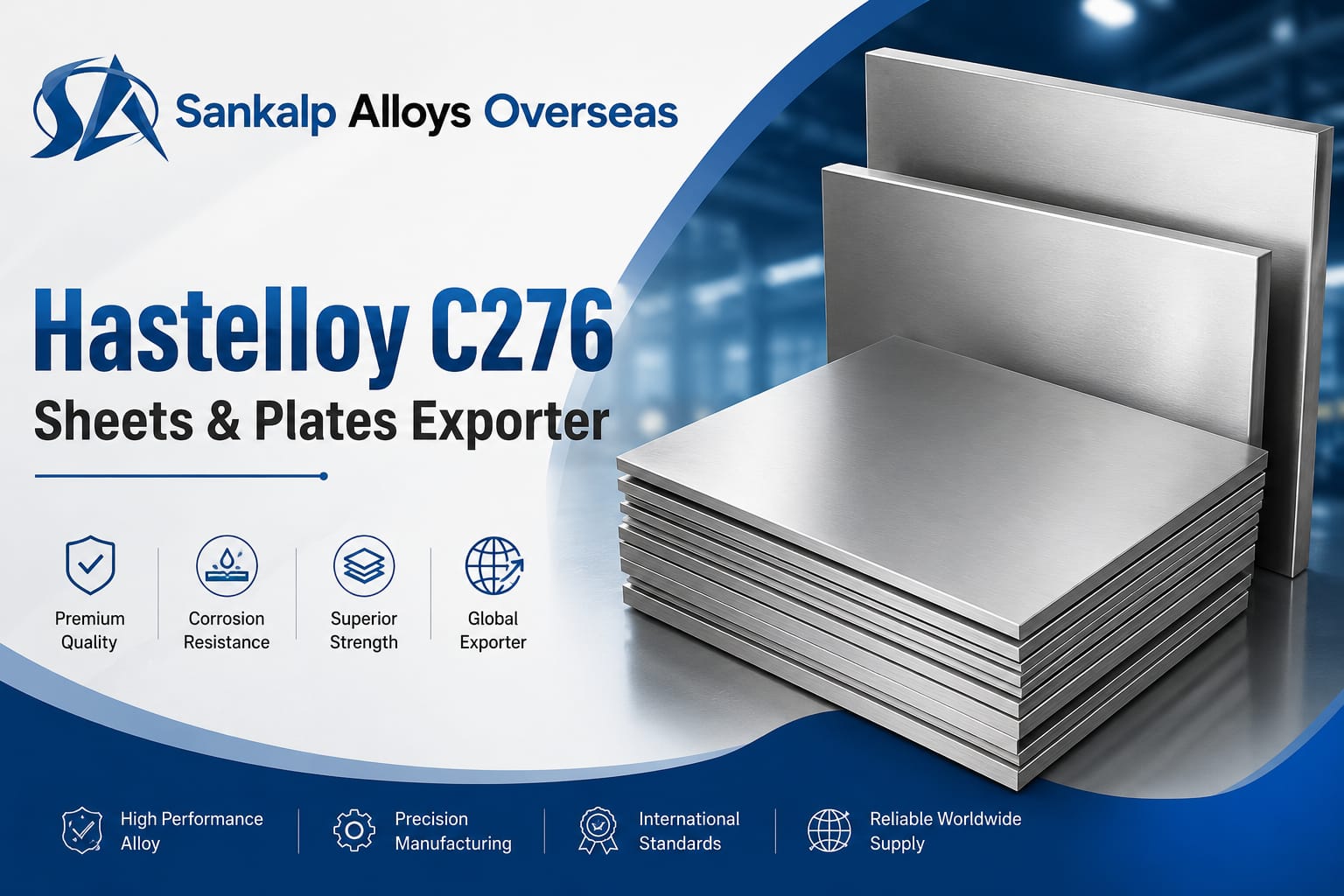 Hastelloy C276 Sheets & Plates Exporter in India