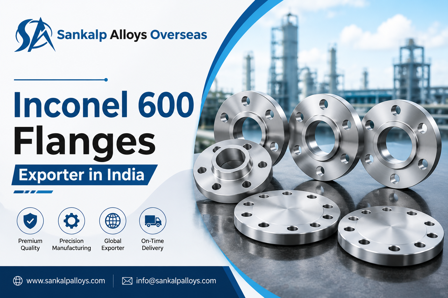 Inconel 600 Flanges Exporter in India | Sankalp Alloys