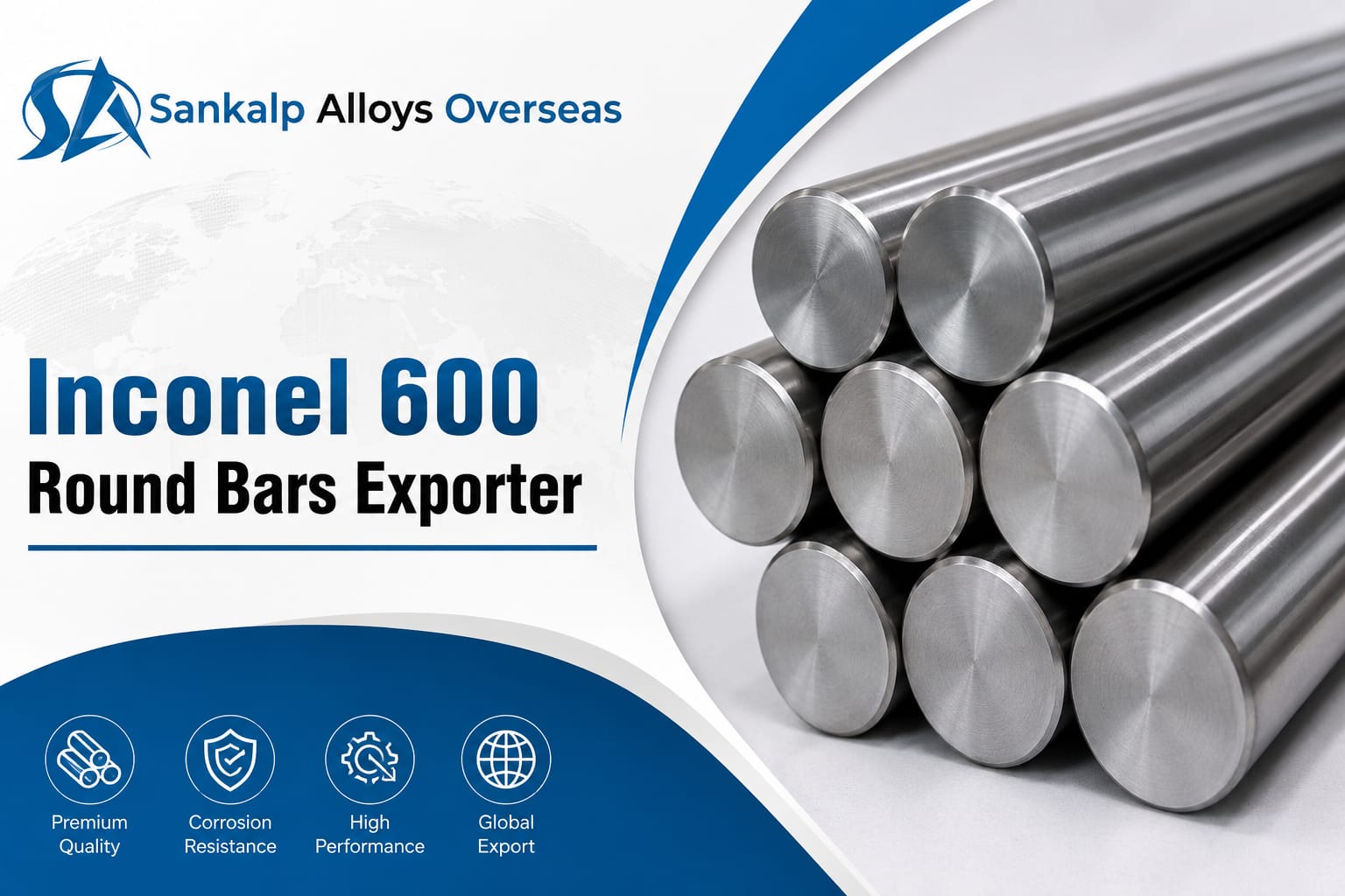 INCONEL 600 Round Bars Exporter in India
