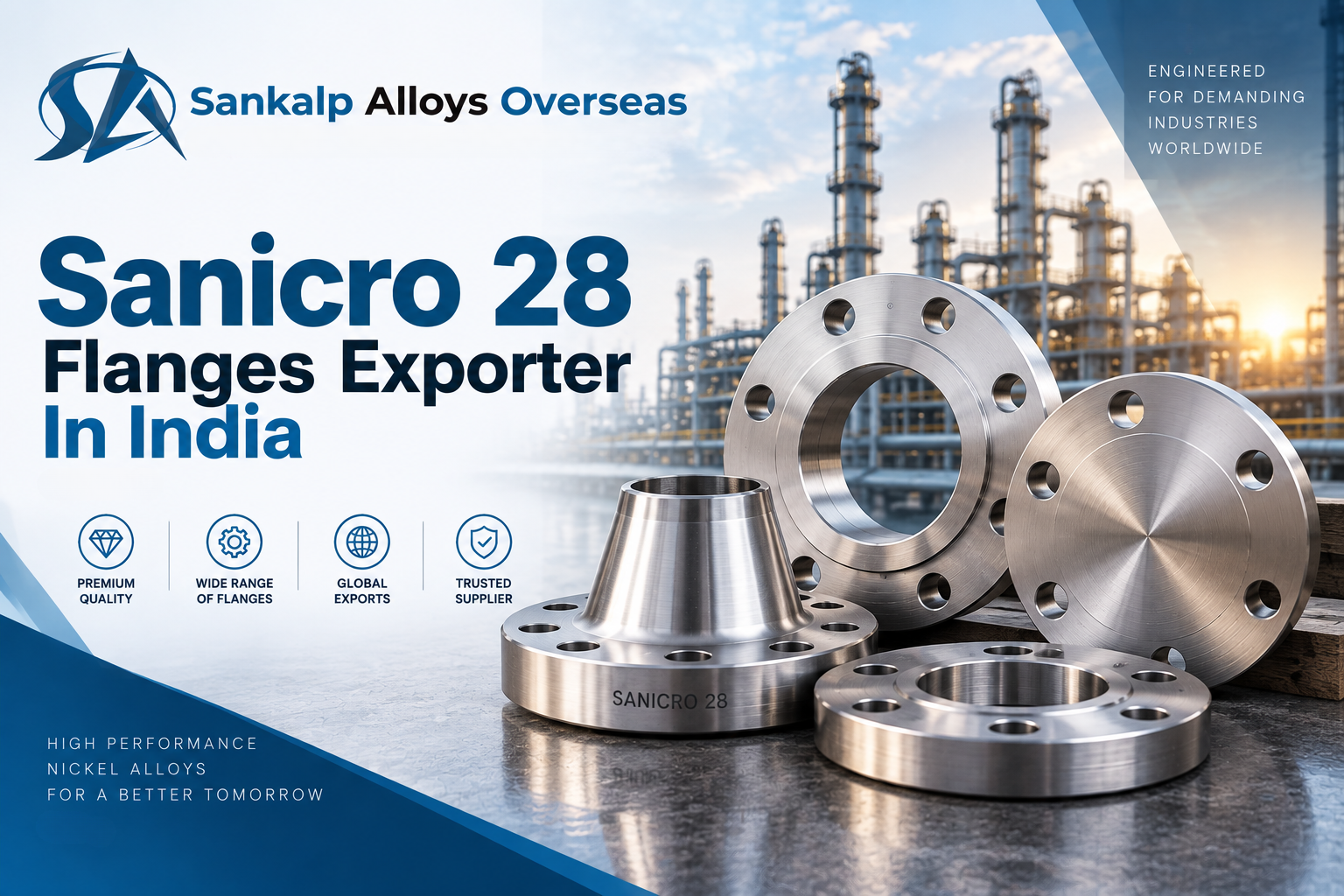 Sanicro 28 Flanges Exporter In India